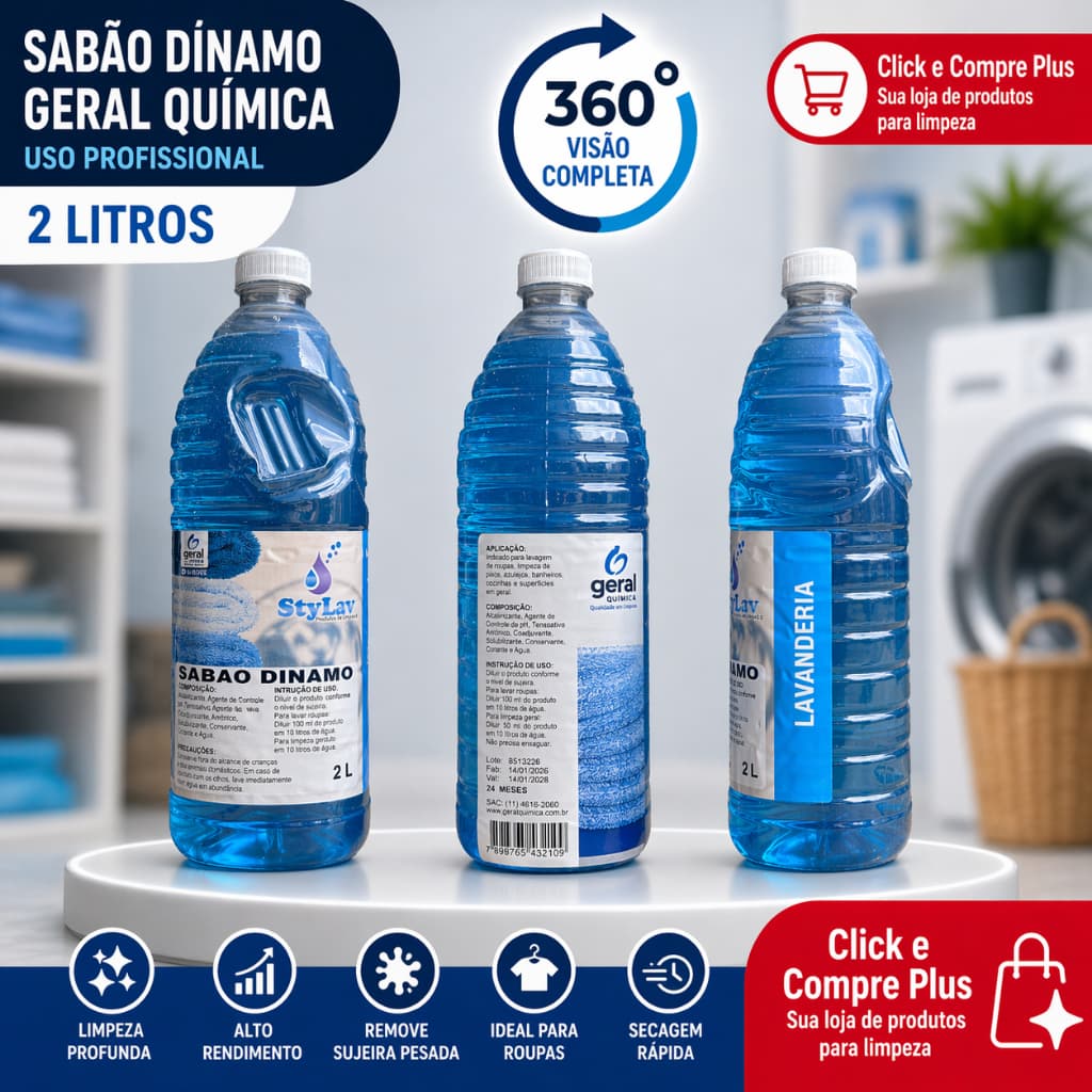 Sabão  Dinamo 2 L Geral Química