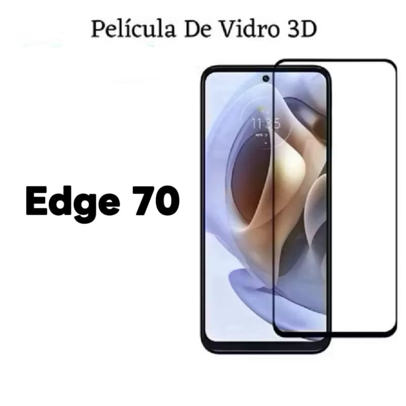 Kit 3Pcs/5Pcs Película De Vidro Temperado 3D Para Motorola Edge 70