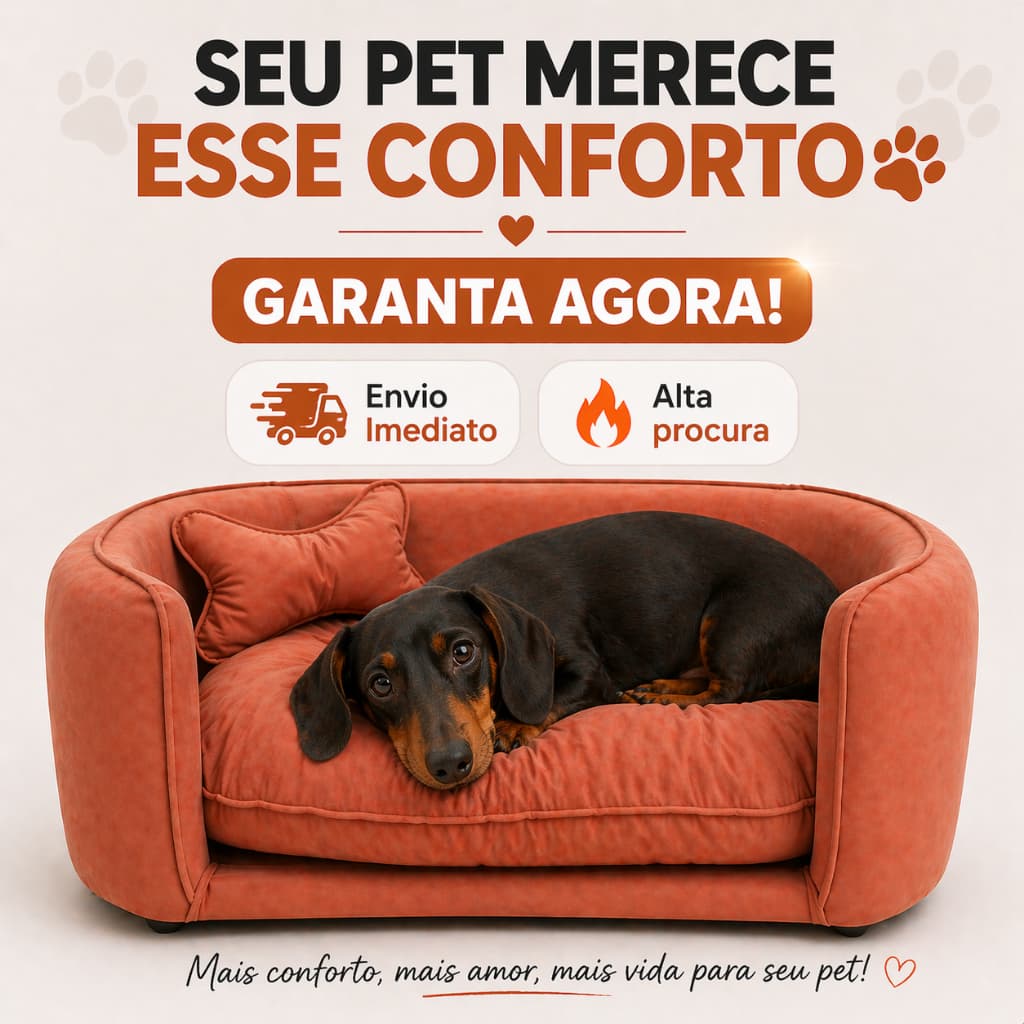 Cama para Cachorro Pet Premium Suede Macio Almofada Alta Qualidade - Caminha Poltrona Sofá Pet