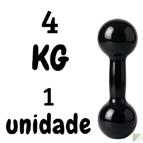 Halteres bola emborrachado 4kg (1x4kg) peça ja o seu..