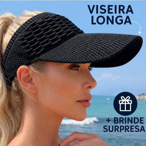Viseira longa Boné Esportivo Respirável | Leve, Ajustável e Confortável | Ideal para Corrida, Praia e Academia