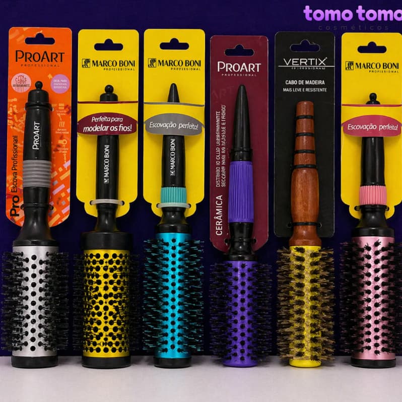 Escova Profissional para Cabelo Térmica Modeladora Marco Boni ProArt Vertix