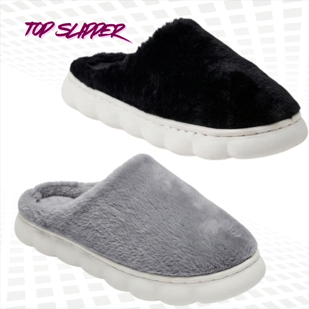 Pantufa Rasteirinha Feminina E Masculina Peluciada Forrada leve e Confortável Antiderrapante
