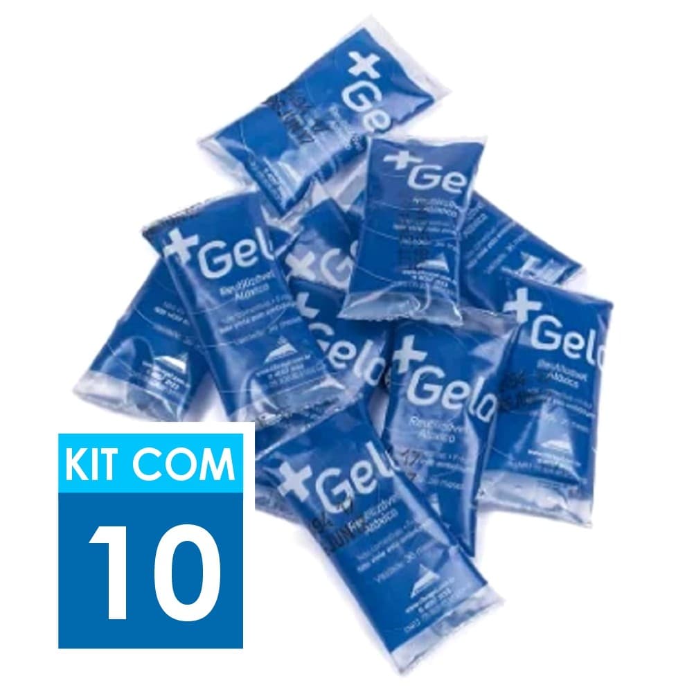 Gelo Gel Artificial Flexível +Gelo 15g | Kit com 10 unidades |