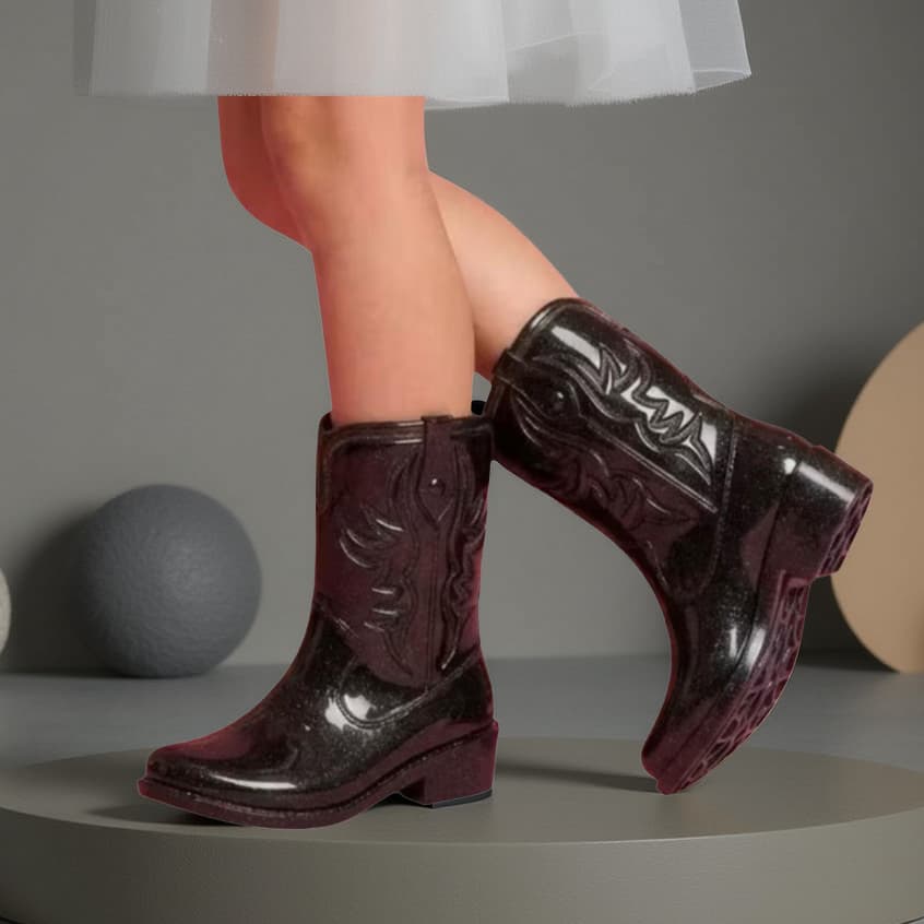 Bota Texana Infantil Menina Botinha Country Cano Alto Leve Confortável Rodeio