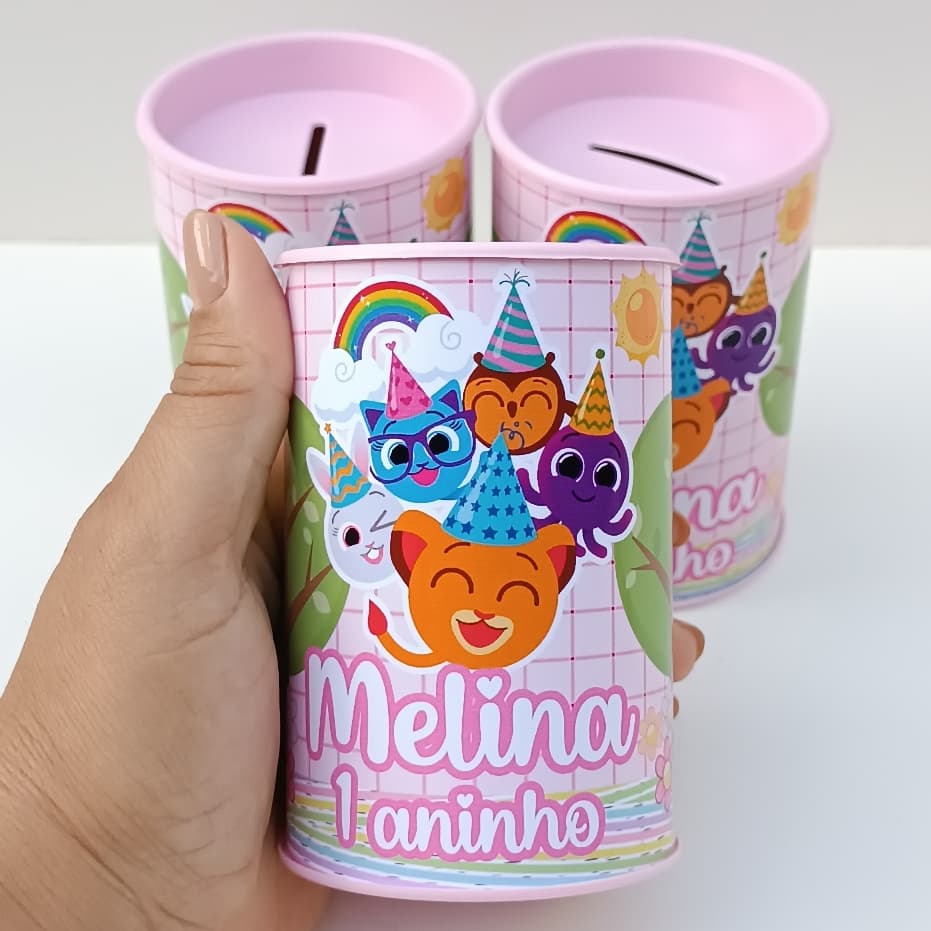 Cofrinhos Personalizados Bolofofos Menina l Cofres Personalizados l Aniversário l Festa Infantil