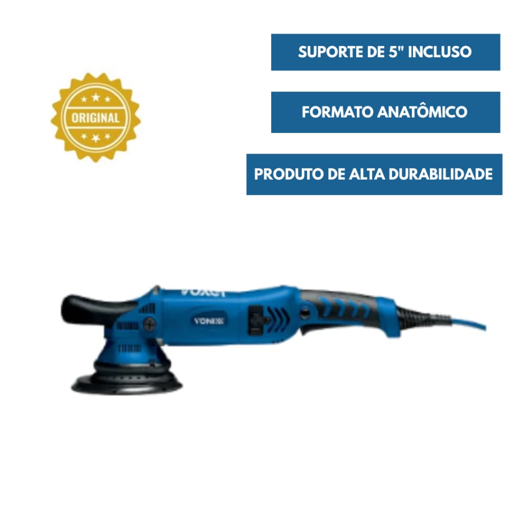 Politriz Roto Orbital 15mm 5 Polegadas Voxer 900w Automotivo Vonixx