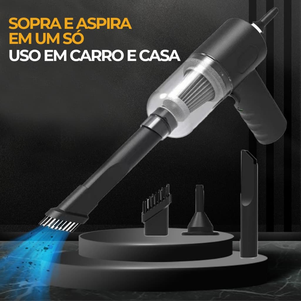 Mini Aspirador Pó 3 Em 1 Portátil Para Carro Casa Limpeza Doméstica Multifuncional Recarregável