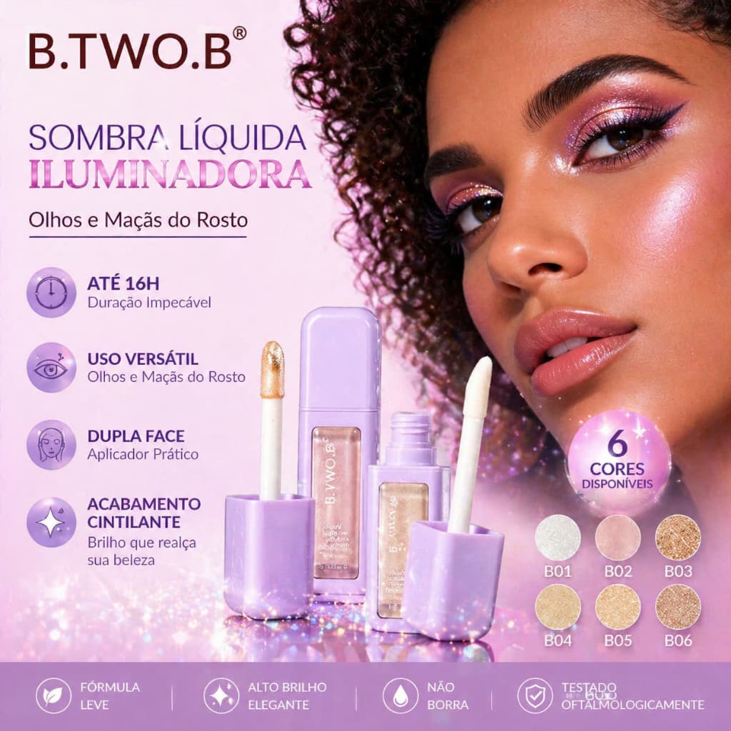 B.TWO.B Iluminador Líquido para Olhos e Rosto Brilho Radiante