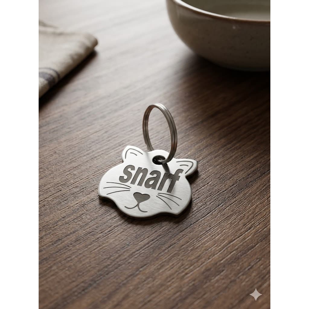 Plaquinha de identificação Pet Placa Pingente Personalizada para Cachorro Gato inox nao enferruja nao apaga altorelevo 1