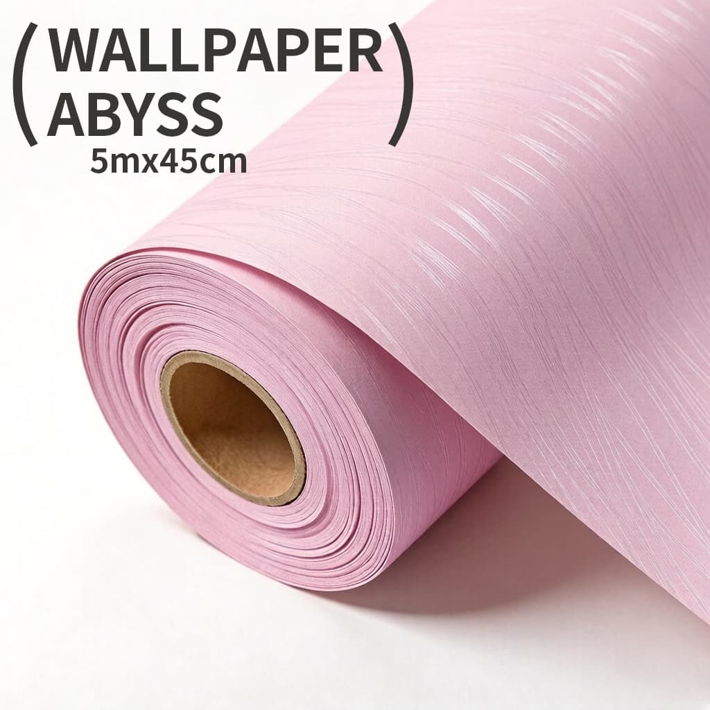 Papel de Parede Linha Rosa 5m x 45cm Autoadesivo Impermeável Removível, para Sala, Quarto e Quarto Infantil