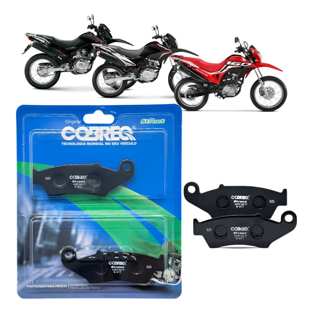 Pastilha Freio Dianteiro Honda Bros 125 150 160 Original Cobreq