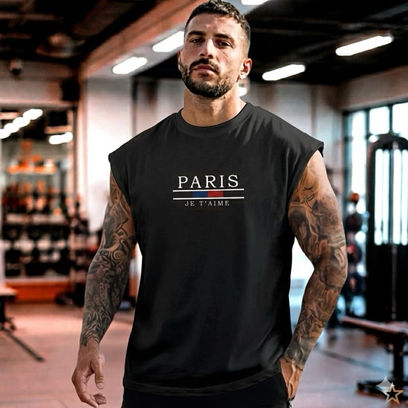 Regata Machão Masculina Estampada Algodão Premium Promoção