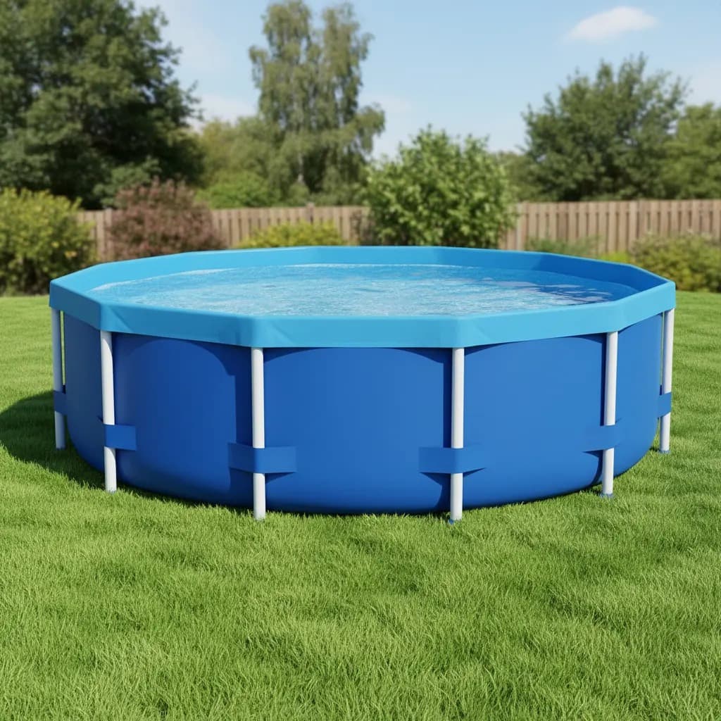 Piscina Estrutural Redonda 4500 Litros Mor Azul Grande Criança Infantil Diversao Lazer Verao