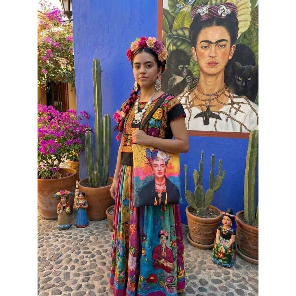 Bolsa Sacola Ecobag Artista Pintora Flores México Amarela Floral