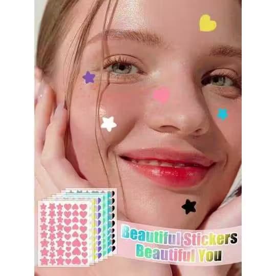 Kit até 240  Adesivo Estrela Seca Espinha, Anti‑acne, Remendos Rosto Proteção Dia/Noite Cuidados Com Pele essencia