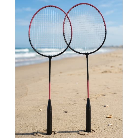 Raquete Badminton 1 Par Profissional  + Bolsa transporte - Esporte Lazer Praia Quadra Resistente