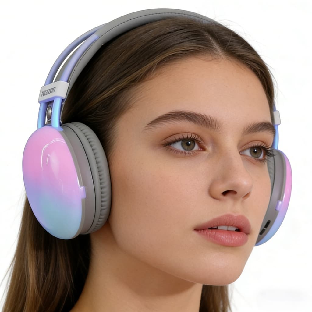 Headset Gamer Fone de ouvido Bluetooth Gamer iluminação LED RGB LC-907 para PC Notebook Celular