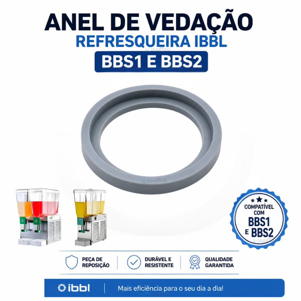 Anel Borracha IBBL Original Refresqueira BBS 1 BBS 2 Vedação Cuba Reservatório