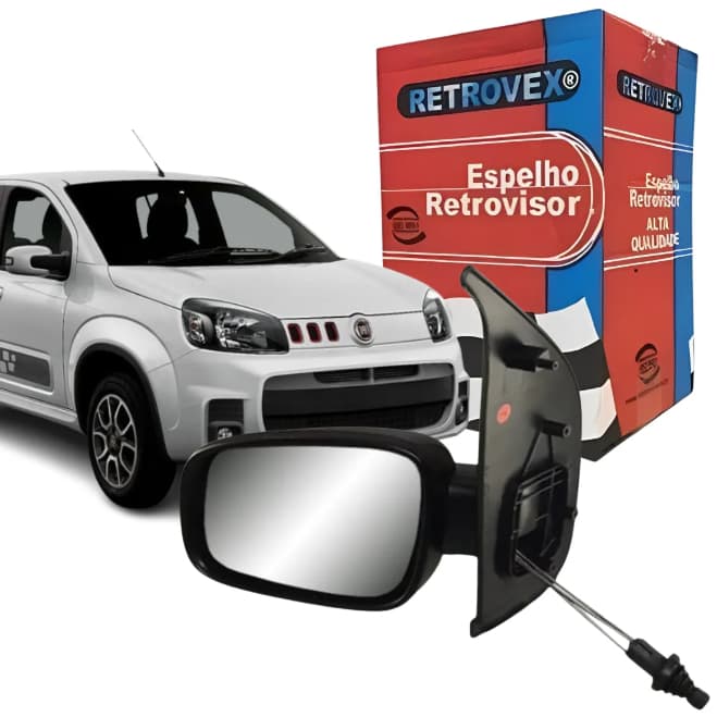 Retrovisor Esquerdo Com Controle Uno 04 Portas 2010 A 2021