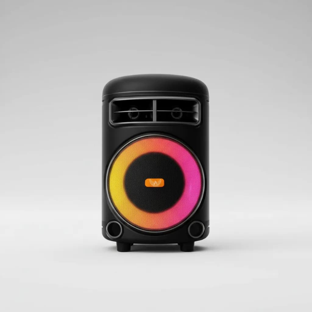 Caixa Amplificada Bluetooth 120W Altomex Entrada Microfone P10 Com LED USB FM