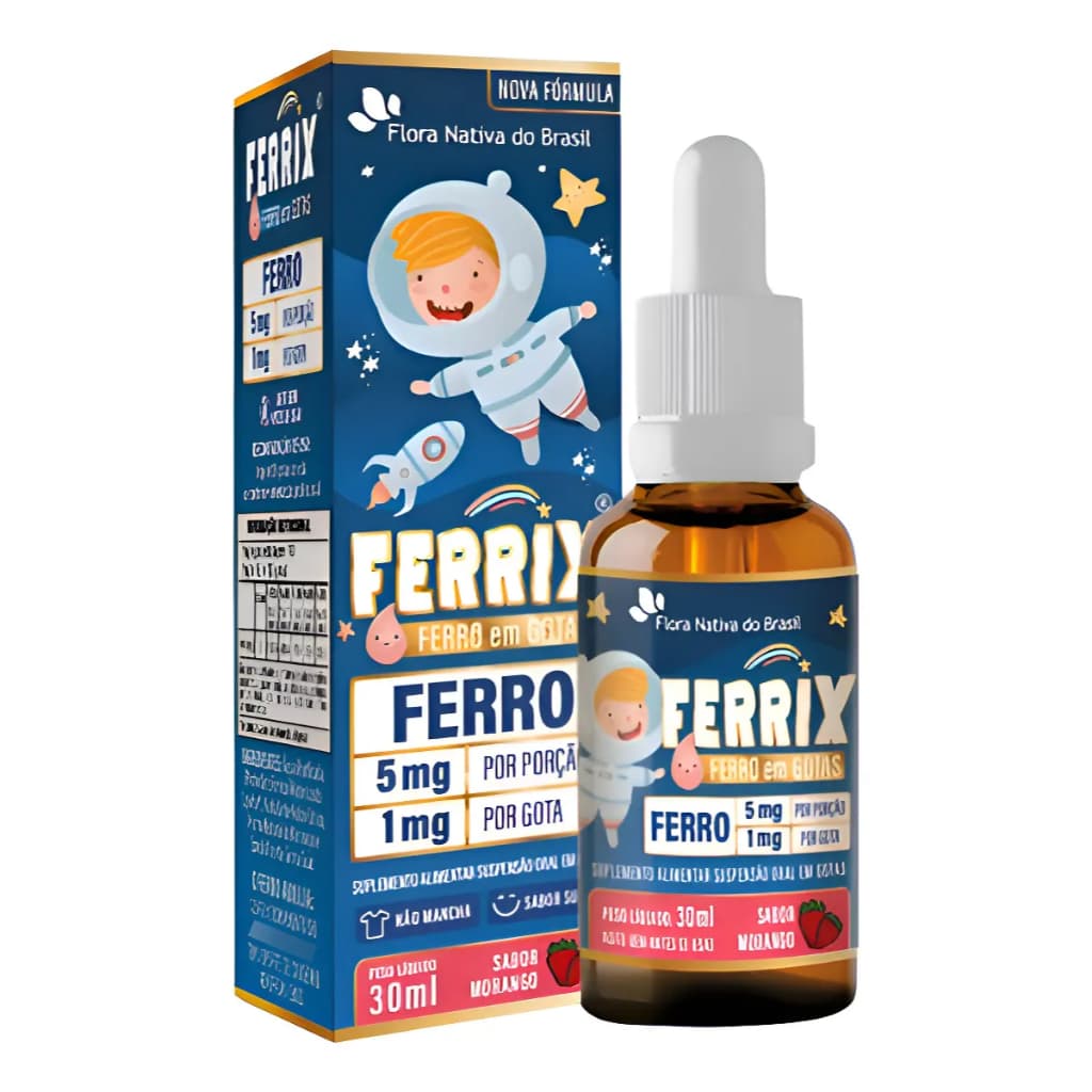 Ferrix Ferro Líquido Kids 5mg 30ml Flora Nativa