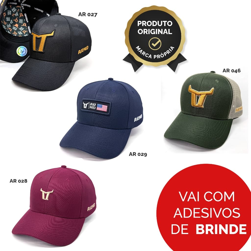 Boné country ARAMADO 6 gomos corpo tecido e tela | LANÇAMENTO 2026 ENVIO IMEDIATO