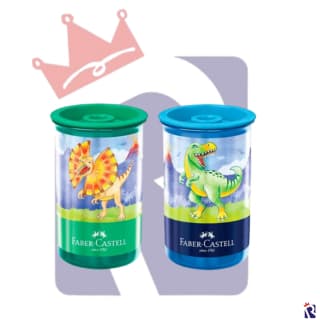 APONTADOR C/ DEPOSITO DINOSSAURO - FABER-CASTELL