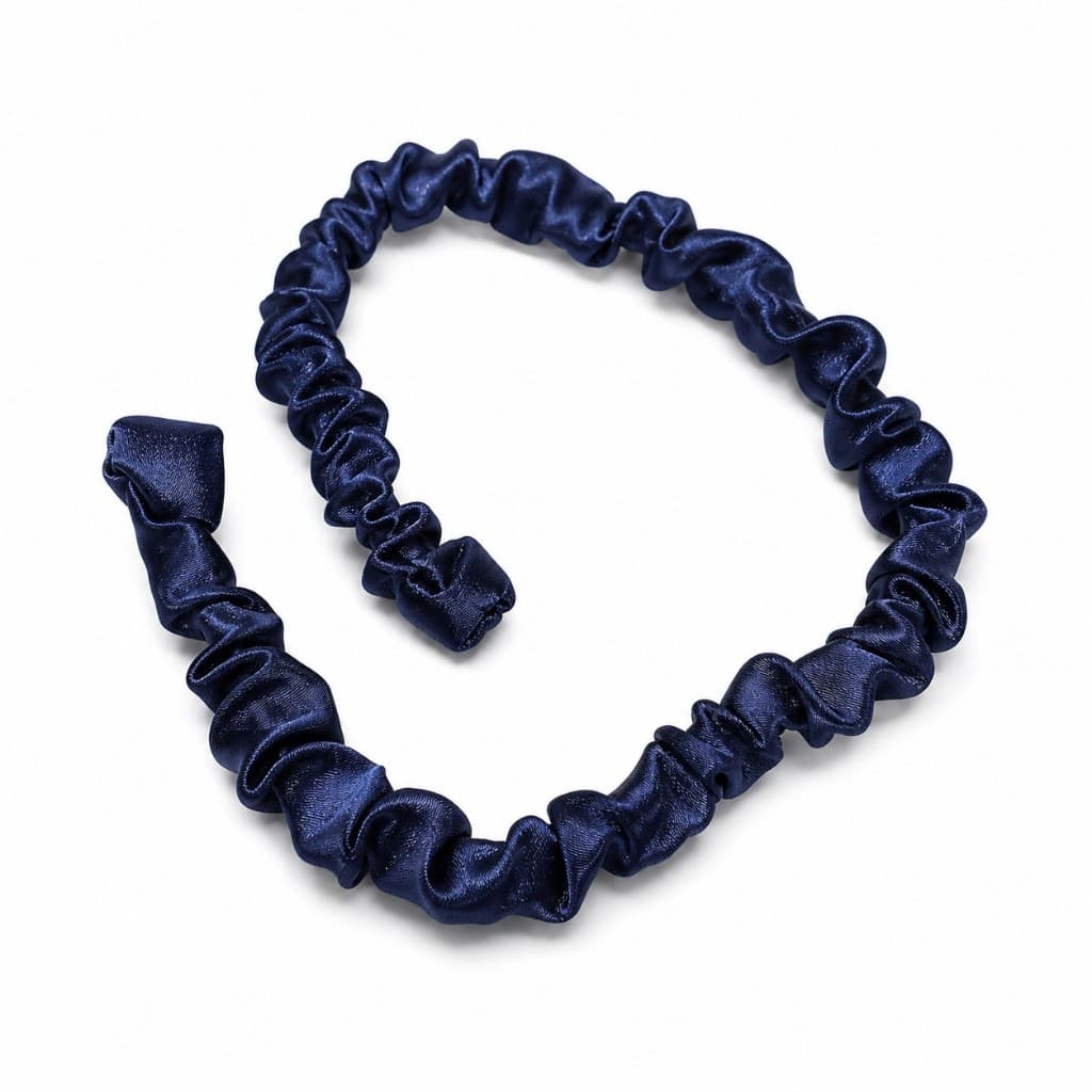 Scrunchie para cabelo de Cetim, Elástico Afro Puff, Cuidado Cabelo, Acessório para Cachos, Amarrador