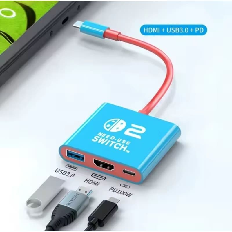 Dock Nintendo switch 1 e 2  adaptador portátil compatível steam deck Samsung dex