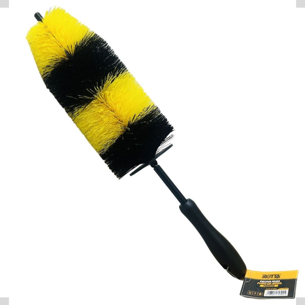 Escova Automotiva Furo De Rodas Limpeza Detailer Grande