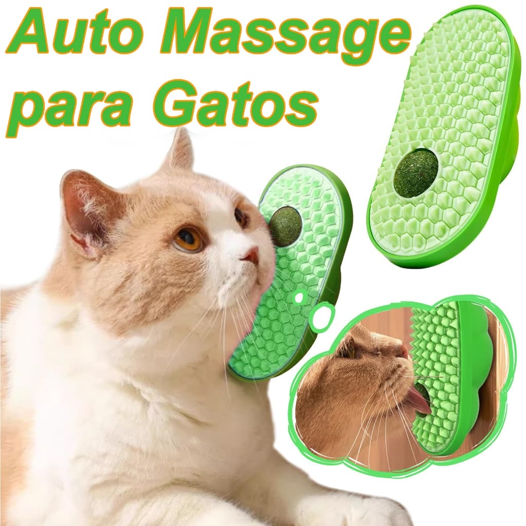 Escova Tira Pêlos Coçador Com Catnip Erva Para Gato Pet Parede Gato Massagem Brinquedo