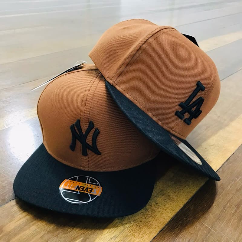 Boné Aba Reta Classicos Marrom e Preto Masculino e feminino / SnapBack/  Bordado