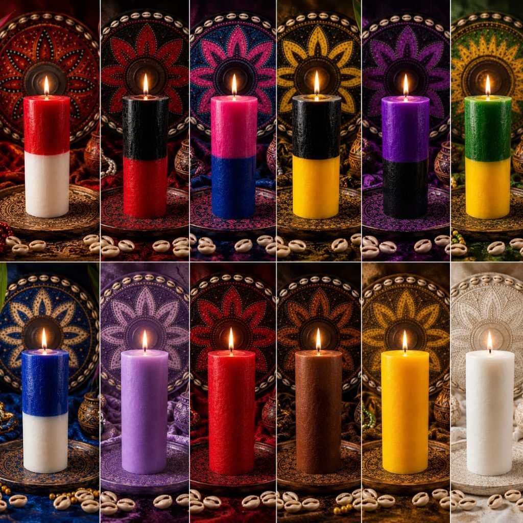 1 Vela Votiva 7 Dias 320g Grossa 57mm Velas Coloridas Santos Orixás Umbanda Católicas