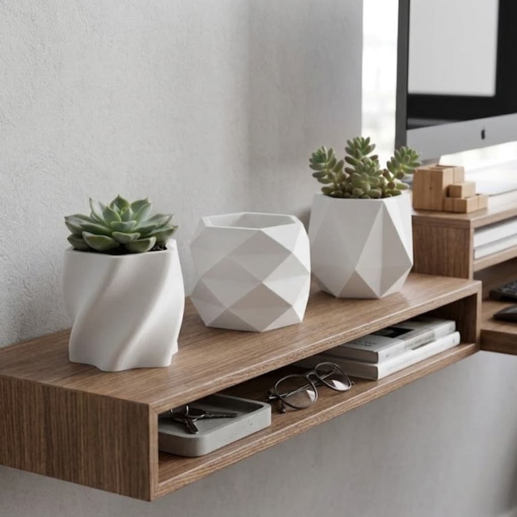 Vasos Decorativos para Plantas Artificiais para Rack Mesa e Nicho