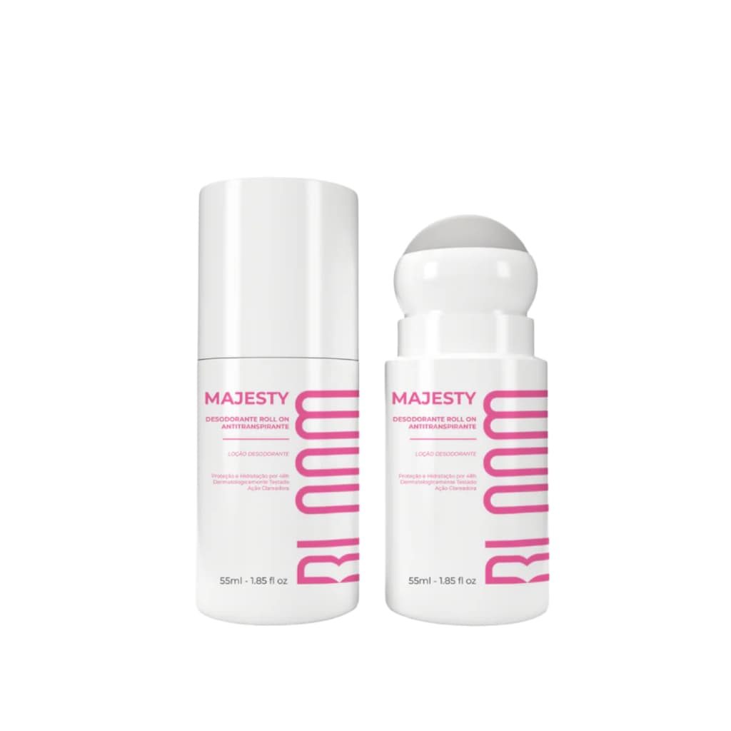 Bloom Body - Desodorante Antitranspirante Roll-On Majesty 55ml - Proteção de Até 48 Horas - Feminino