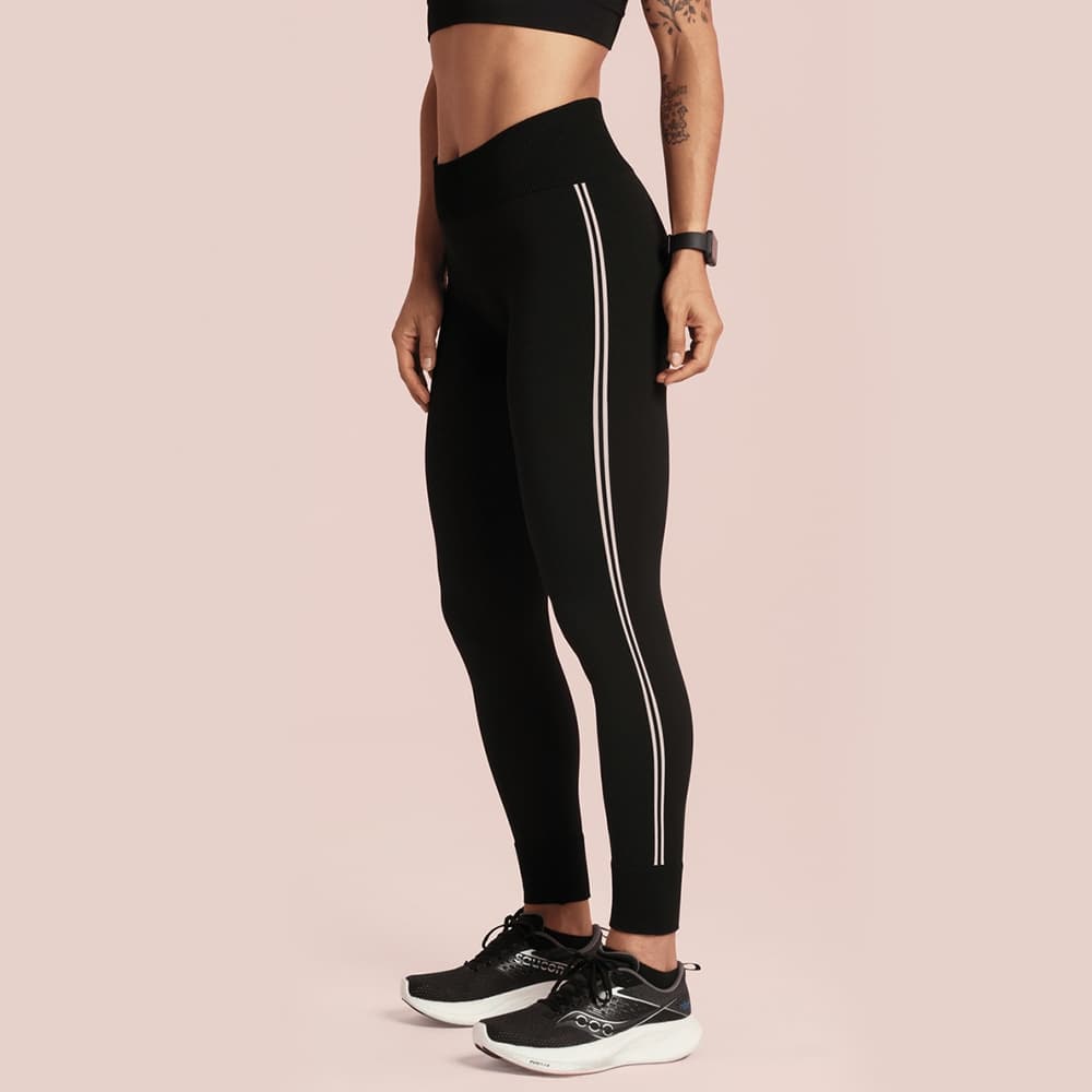 Calça Legging Lupo ACT Seamless Sportwear Com Listra Lateral