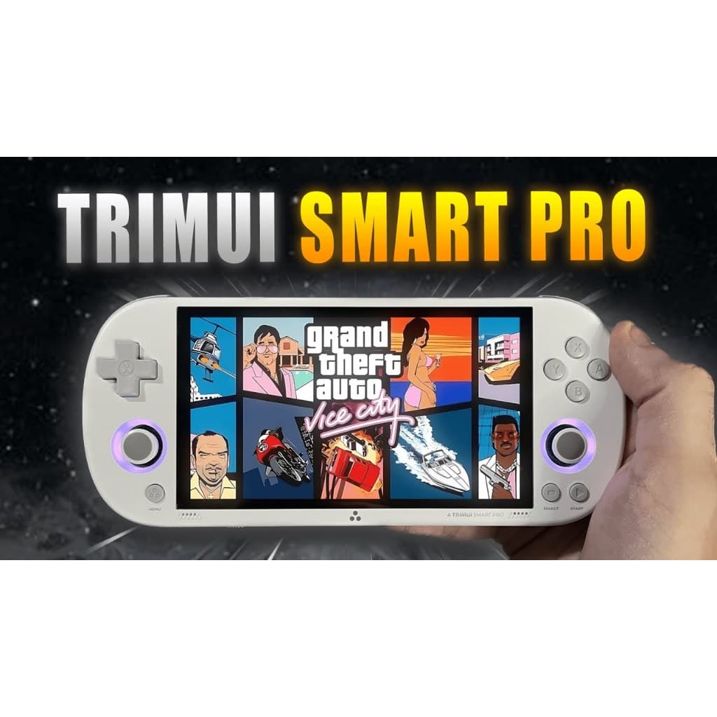 Trimui Smart Pro 128GB Console Portatil - Cartao SD ORIGINAL com 100gb de Jogos ! - CROSSMIX