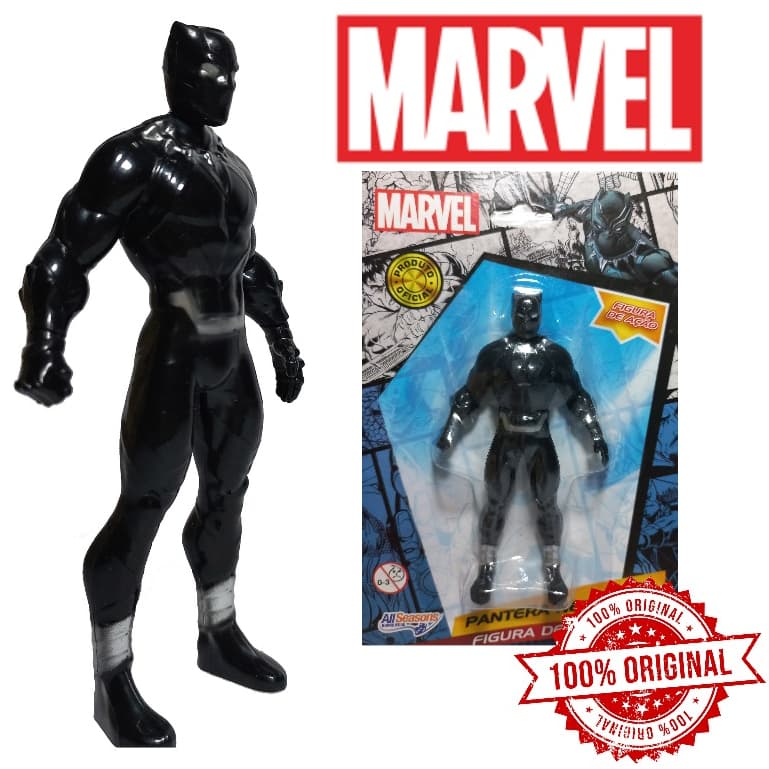 Boneco Pantera Negra Marvel Colecionável 9,5cm Original Figura de Ação Vingadores