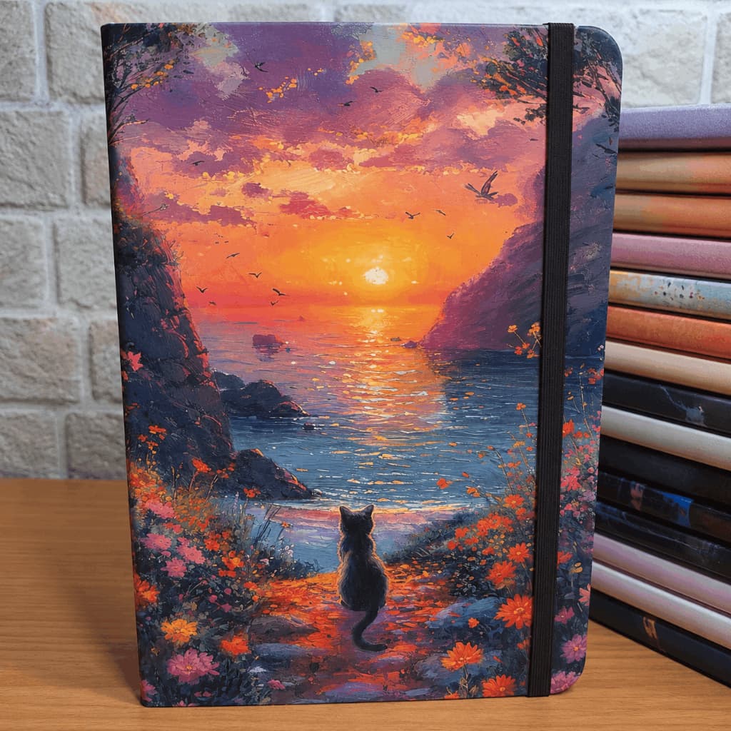 Caderno Moleskine GATO CAPA DURA CRIATIVO –  160 Páginas Anotações Bullet Journal - 21x14