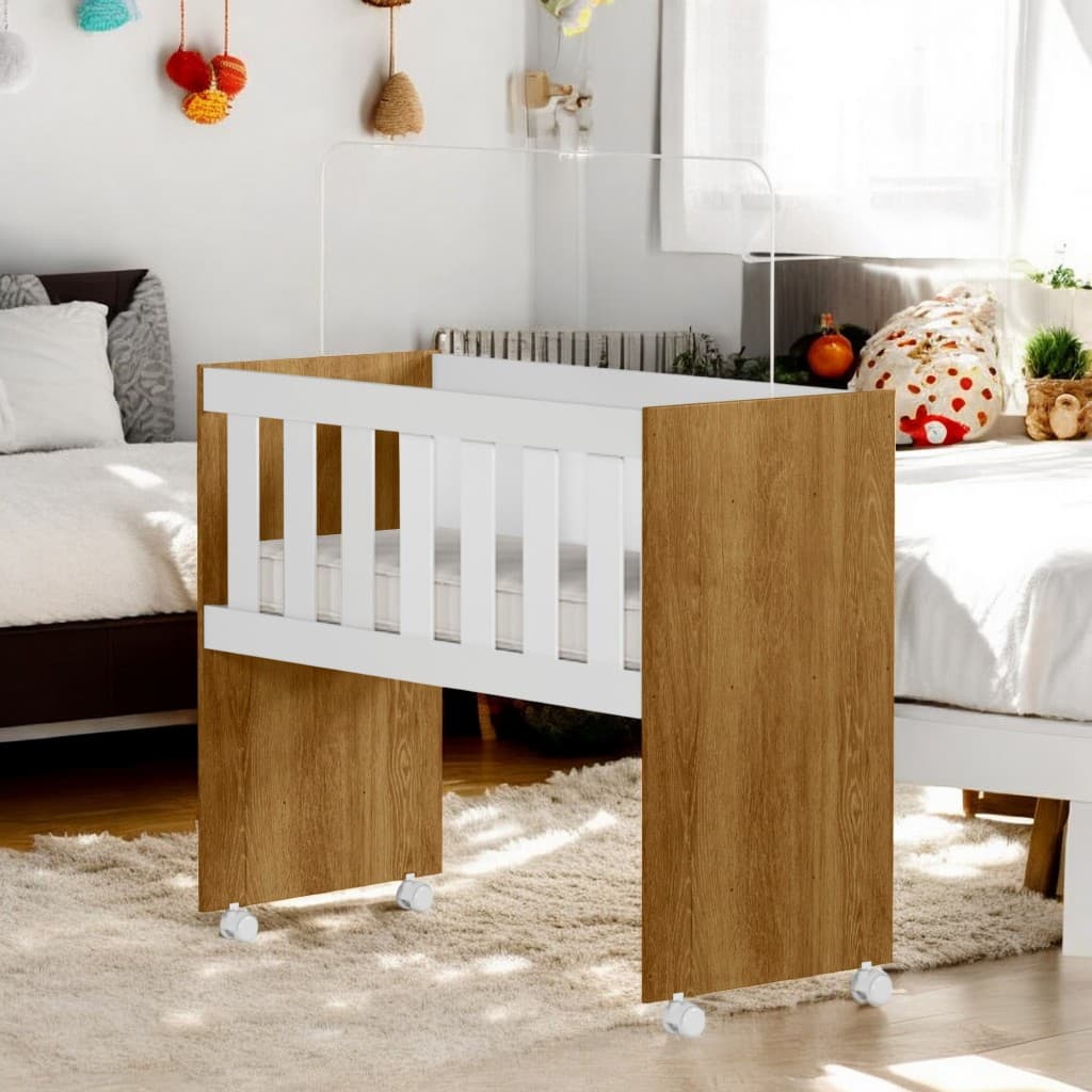 Berço Multifuncional Rubi com Colchão - Conforto e Praticidade para Seu Bebê