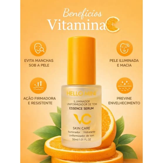 Sérum Vitamina C Hello Mini 30ml Creme Facial Skin Care Watermelon