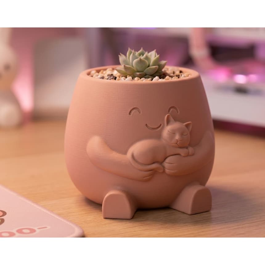 Vasinho Decorativo "Abraço de Gatinho"