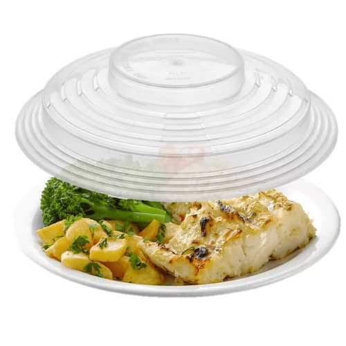 Tampa para Micro-ondas Anti Respingo Cozinha Limpa Praticidade Organização Proteção Alimentos 26cm