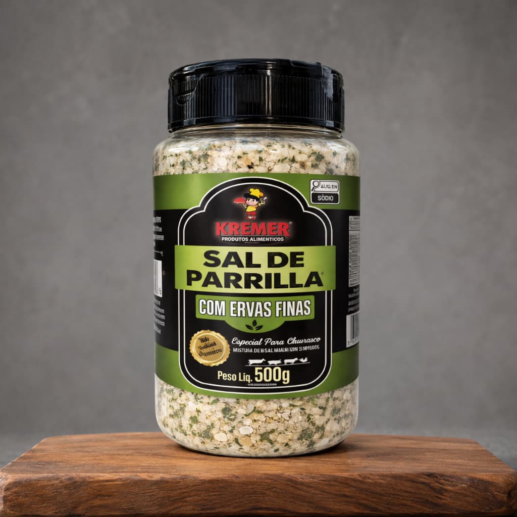 Sal Parrilla Kremer 500g Tempero Churrasco Ervas Finas