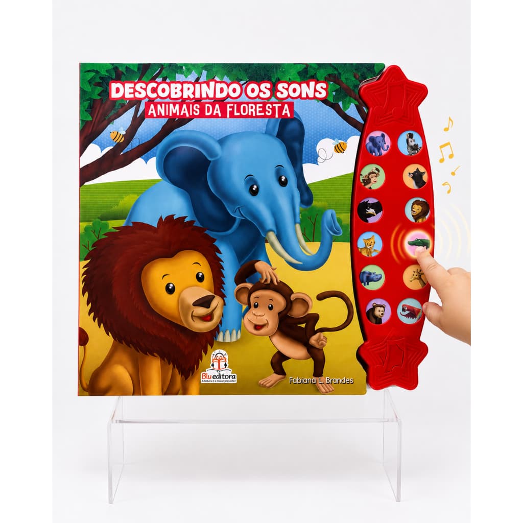 Livro com Som dos Animais Grande Livro Infantil Sonoro