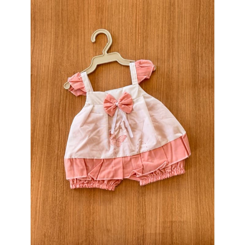 Conjunto de bebê menina Candy colorsblusa com fofinha 0 a 3 meses recém nascido algodão