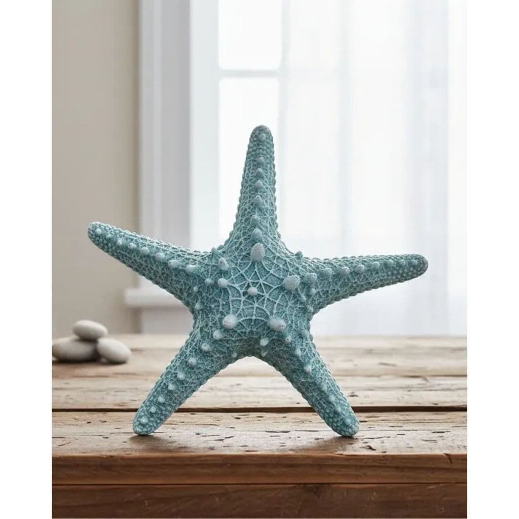 Decoração Estrela Do Mar Grande Em Resina Mesa/parede 30cm