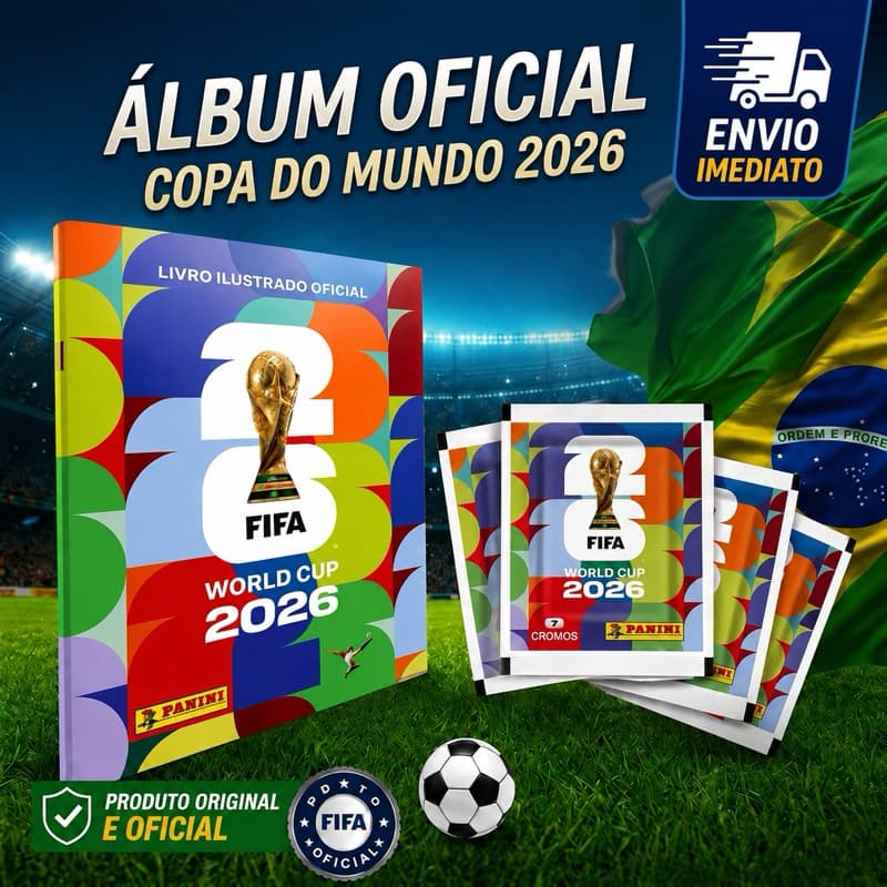 Álbum Oficial Copa Do Mundo FIFA 2026 Panini Brochura Original Licenciado