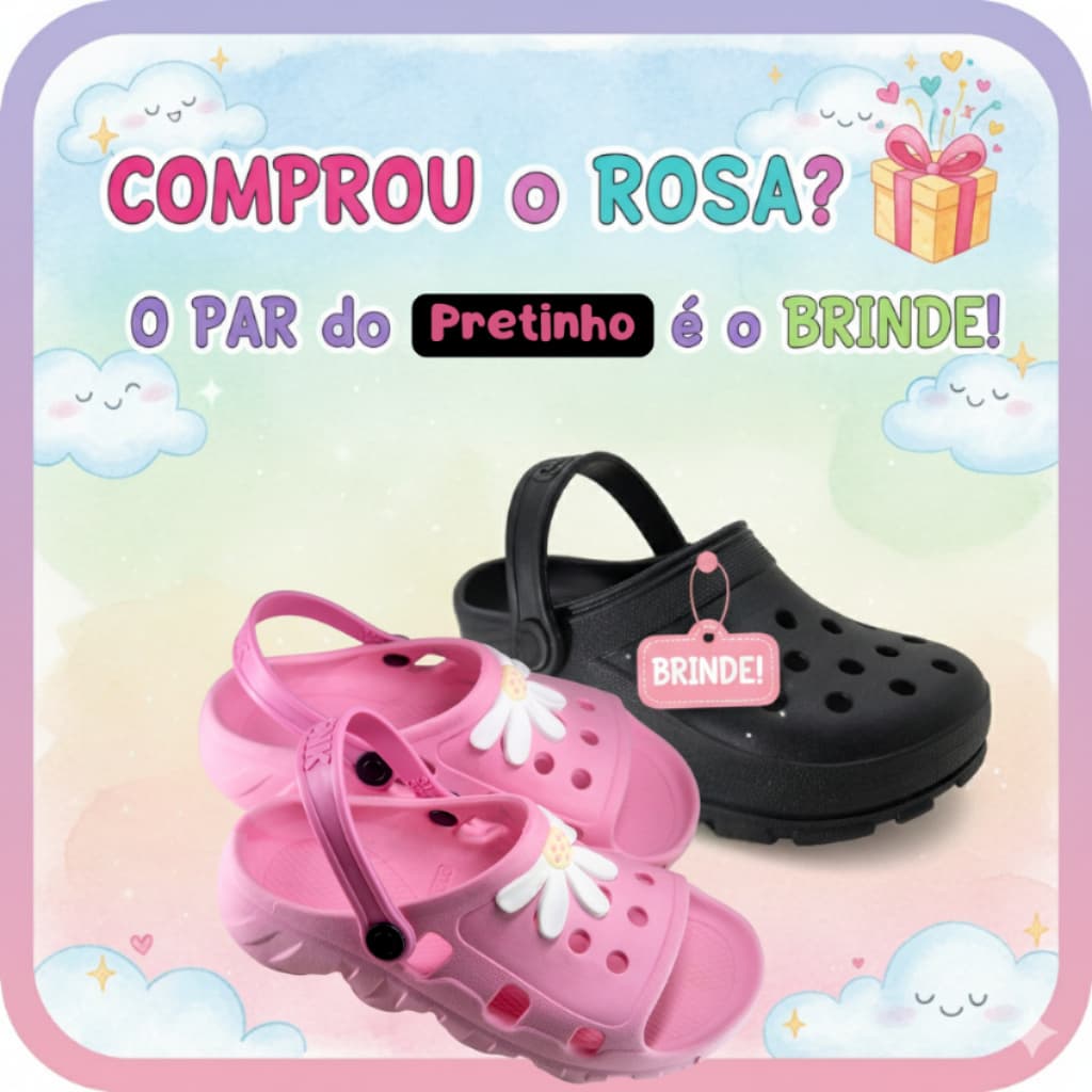 Papete Infantil Sandália Menina Rosa Flor Branca Margarida Delicado Confortável + Mimo